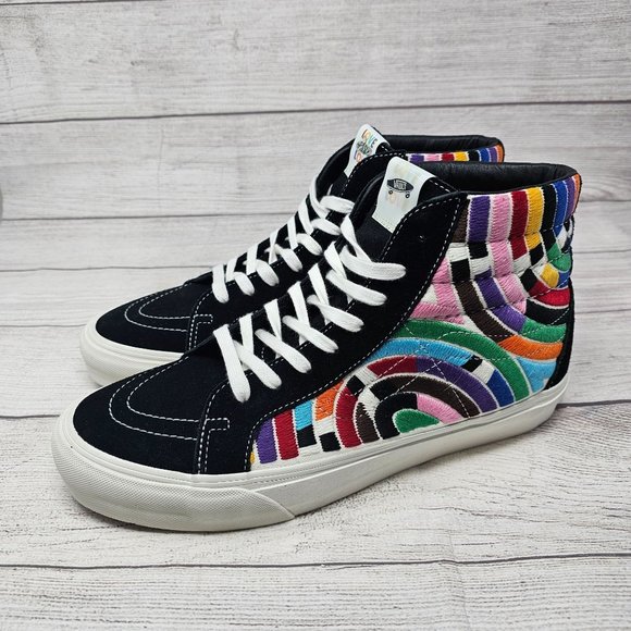 NEW Vans Vault OG SK8-Hi Reissue VLT LX Love Wins Multi Men 11.5‎ - Picture 1 of 12